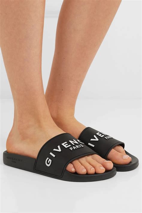 givenchy logo rubber slides|Givenchy slides for women.